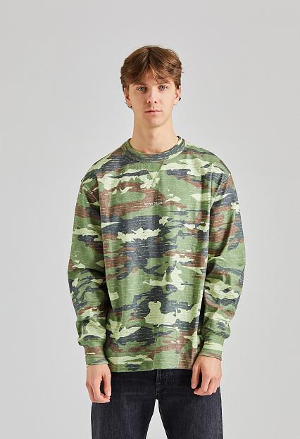 Acne Studios Stamp Logo Sweater Khaki Green FN-MN-SWEA000359